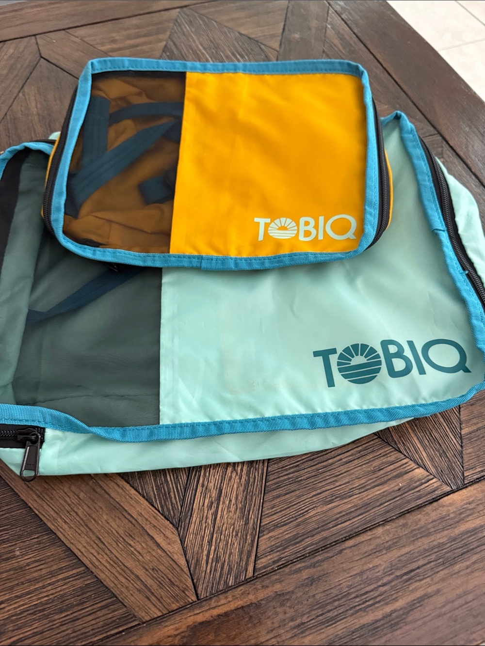 TOBIQ TobiQUBE Packing Cube Backpack Set of 2 Small & Large Travel Organizer